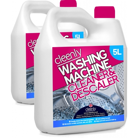 2 x 5L Cleenly Washing Machine Cleaner & Descaler