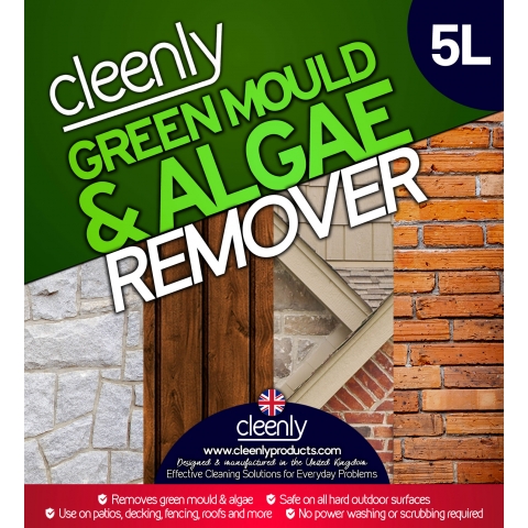 Cleenly Green Mould and Algae Remover for Hard Surfaces 5L
