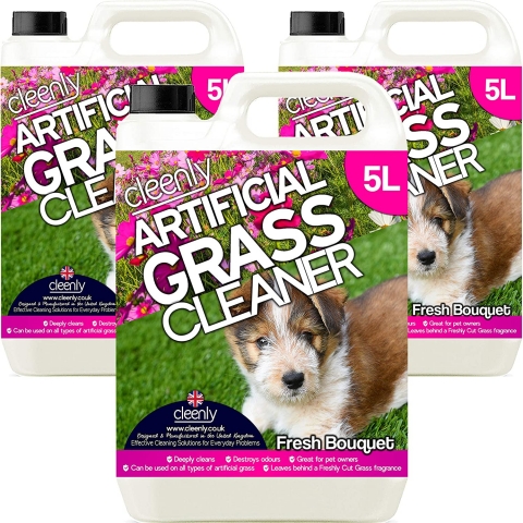 Cleenly Artificial Grass Cleaner Floral Fragrance 3 x 5L